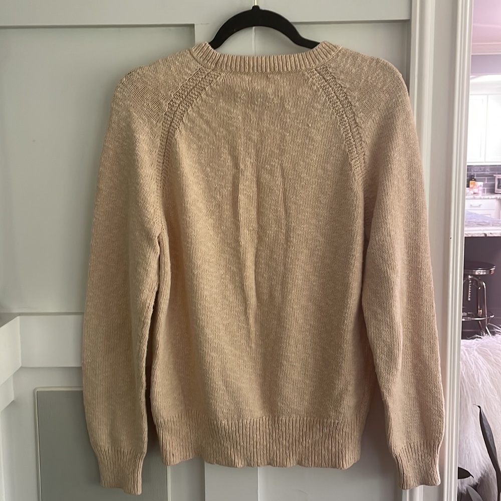 J Crew Summer Weight Textured Cotton Sweater - Picture 6 of 10